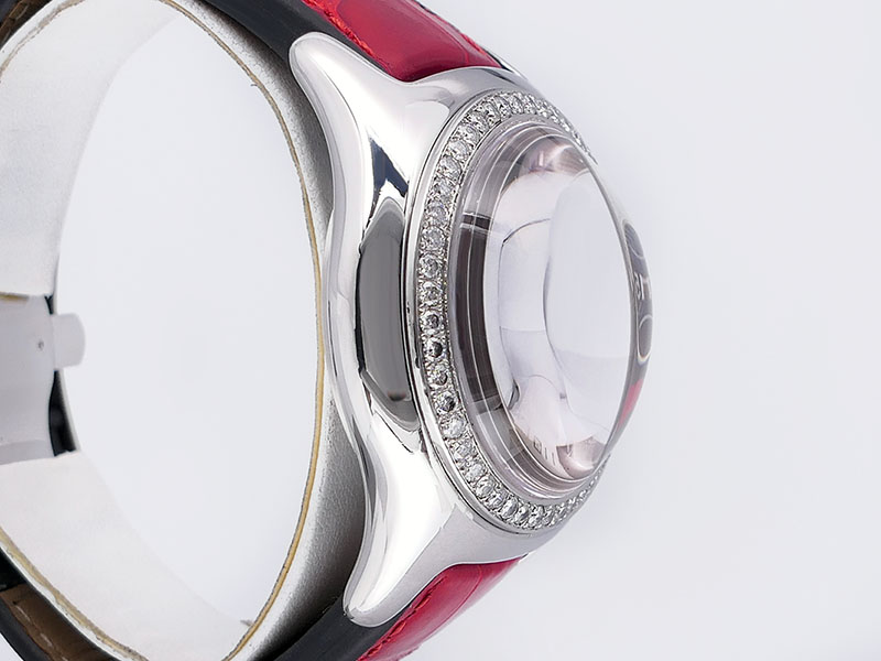 Corum Red and Silver Watches Set Factory Diamonds Corum Bubble Joker Chronograph 285.240.20 Diamond Set LTD  main image 3