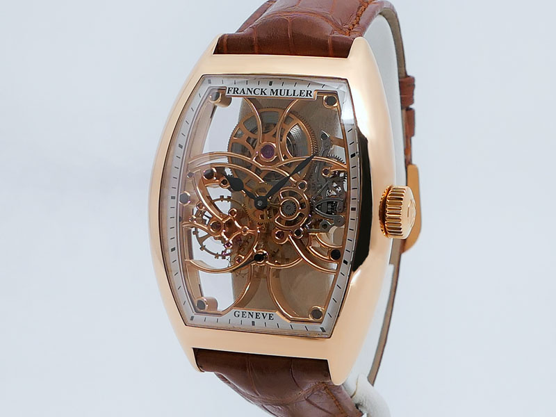 専用　BB00 Franck Muller Cintree Curvex Skeleton 8880 B S6 SQT 18k Gold